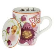 Mug Thun Fiori e Fantasia con coperchio Tazzine CaffÃ¨ Mug Tazze e Zuccheriere
