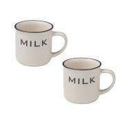 Mug vintage avorio, set da 2 tazzoni alti con asola Tazzine CaffÃ¨ Mug Tazze e Zuccheriere
