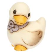 Oca Thun Julie con fiocco lilla seduta Thun Animali