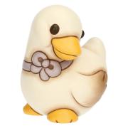 Oca Thun Julie con fiocco lilla seduta Thun Animali