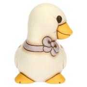 Oca Thun Julie con fiocco lilla seduta Thun Animali