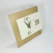 Orologio da appoggio grande in metallo, design moderno bicolore sabbia Orologi da parete e Appoggio