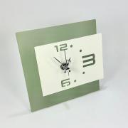 Orologio da appoggio grande in metallo, design moderno bicolore verde Orologi da parete e Appoggio