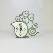 Orologio da appoggio in metallo con rosa, design moderno verde Orologi da parete e Appoggio