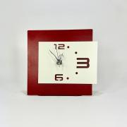 Orologio da appoggio medio in metallo, design moderno bicolore bordeaux Orologi da parete e Appoggio