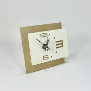 Orologio da appoggio medio in metallo, design moderno bicolore sabbia Orologi da parete e Appoggio