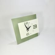 Orologio da appoggio medio in metallo, design moderno bicolore verde Orologi da parete e Appoggio