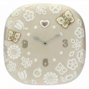 Orologio da muro Thun Prestige grande con due farfalle cm42x42 Thun Creazioni ceramiche per casa