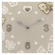 Orologio da muro Thun Prestige grande con due farfalle cm42x42 Thun Creazioni ceramiche per casa