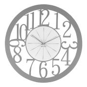 Orologio da Parete Grande Moderno - Design Geometrico grigio Orologi da parete e Appoggio