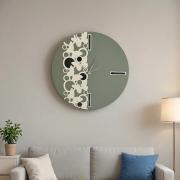 Orologio da Parete Grande Moderno - Design verde con Farfalle Orologi da parete e Appoggio