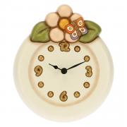 Orologio da parete Thun linea Country mini con fiori e farfalla 