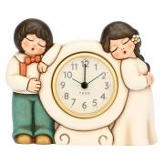 Orologio da tavolo Thun con cuore e coppia di sposi Thun Creazioni ceramiche per casa