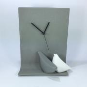 Orologio moderno con uccellini Lineasette ceramiche Orologi da parete e Appoggio
