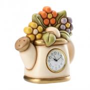 Orologio Thun da tavolo Annaffiatoio con fiori Thun Creazioni ceramiche per casa