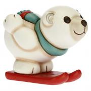 Orso polare Thun con sci 