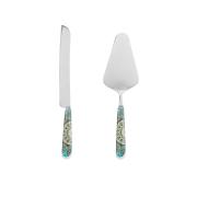 Paletta e coltello torta decoro cashmere set 2 pz Posate Tavola e Accessori