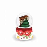 Palla di neve Thun con volpe natale piccola Thun Natale Oggetti decorativi