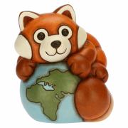 Panda rosso Otto Dreamer con mondo Thun Animali