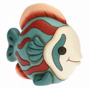 Pesce disco Thun con pinna rosa cm15 