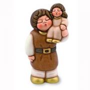 PG UOMO CON BIMBA Presepe Giubileo Thun