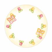 Piattino desser Thun porta biscotti linea Grace con farfalla 
