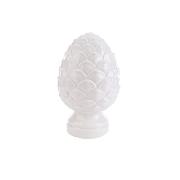 Pigna portafortuna in ceramica bianca cm22 Statue e Soprammobili