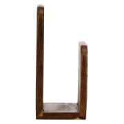 Porta tovaglioli legno La Porcellana Bianca, libeccio 15,2X6,5X15,2 Cm Portatovaglioli di carta e scottex