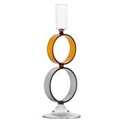 Portacandele in vetro Rituali Domestici con due anelli Oggettistica d'Arredo per Casa