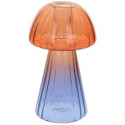 Portacandele in vetro trasparente cm15 bicolore viola Lampade da Tavolo e Lanterne