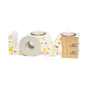 Portacandele Love Provenza 20X5.6X6 Lampade da Tavolo e Lanterne