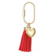 Portachiavi con cuore e nappina in gomma Bigiotteria e Accessori Thun