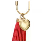 Portachiavi con cuore e nappina in gomma Bigiotteria e Accessori Thun