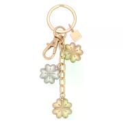 Portachiavi in metallo 3 charms quadrifogli Bigiotteria e Accessori Thun