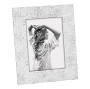 Portafoto da tavolo, cornice per foto cm 13x18 effetto tela bianca con fiori Cornici portafoto in altri materiali