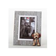 Portafoto in legno, portafotografie con cagnolino 9x13 Cornici Portafoto in Legno