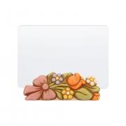 Portafoto Thun con fascio di fiori e vetro a vista Thun Creazioni ceramiche per casa