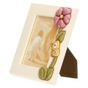 Portafoto Thun con fiore di malva e farfalla per foto cm 12x17 Cornici portafoto in altri materiali