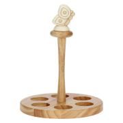 Portaspezie da tavolo Thun, set in legno chiaro con vasetti e pomolo farfalla Barattoli e Contenitori Cucina