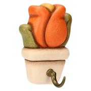 Portastrofinacci Thun 1 gancio Country Bloom tulipano Thun Creazioni ceramiche per casa
