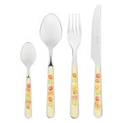 Posate tavola Thun Grace set da 24 posate in acciaio inox con manico colorato a fiori 