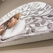 Quadro Sacra Famiglia con albero della Vita 74x45 Formelle - Quadri - Icone