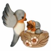 Rondine Thun Gaia con nido e figlioletti cm14 Thun Animali