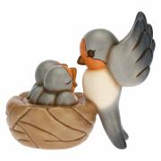 Rondine Thun Gaia con nido e figlioletti cm14 Thun Animali