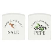 Sale e Pepe Deco La porcellana Bianca colorato Olio e Aceto e Formaggiere