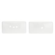 Sale e Pepe Deco La porcellana Bianca Testo Olio e Aceto e Formaggiere