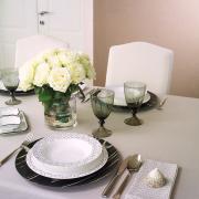 Servizio Piatti Andrea Fontebasso Cosmo Tognana Rebus nero tavola 18 pezzi New Bone China Andrea Fontebasso Cucina  e Tavola Tognana