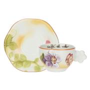 Set 2 tazze medie Thun Fiori e Fantasia Tazzine CaffÃ¨ Mug Tazze e Zuccheriere