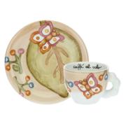 Set 2 tazzine Thun per caffÃ¨ espresso con Fall in Love Tazzine CaffÃ¨ Mug Tazze e Zuccheriere