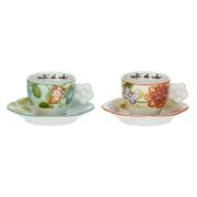 Set 2 tazzine Thun per caffÃ¨ espresso con Fiori e Fantasia Tazzine CaffÃ¨ Mug Tazze e Zuccheriere